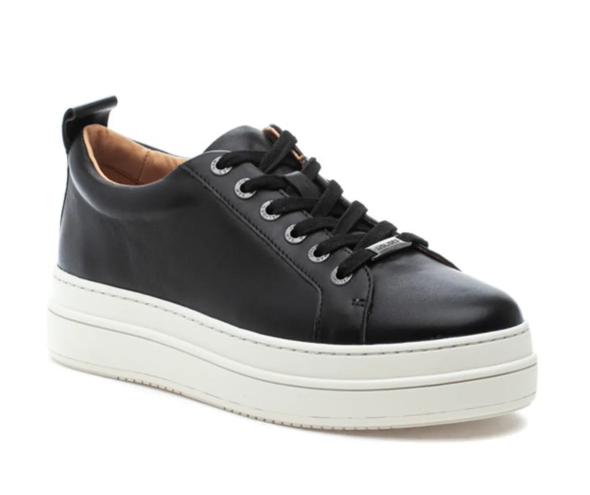 NOCA BLACK LEATHER SNEAKER By JSLIDES