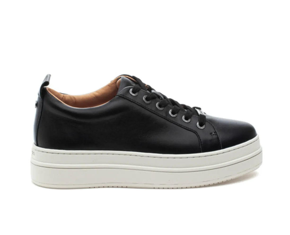 NOCA BLACK LEATHER SNEAKER By JSLIDES