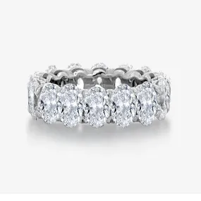 Oval Shared Prong Eternity Ring