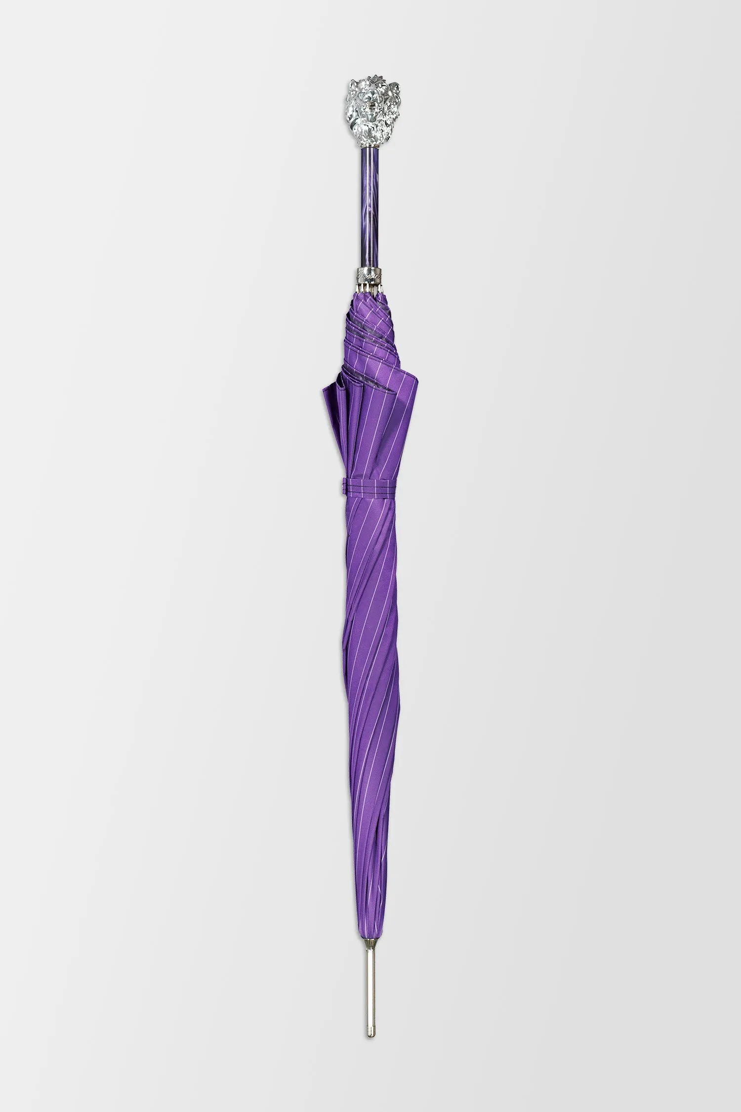 Pasotti Purple Lion Handle Umbrella