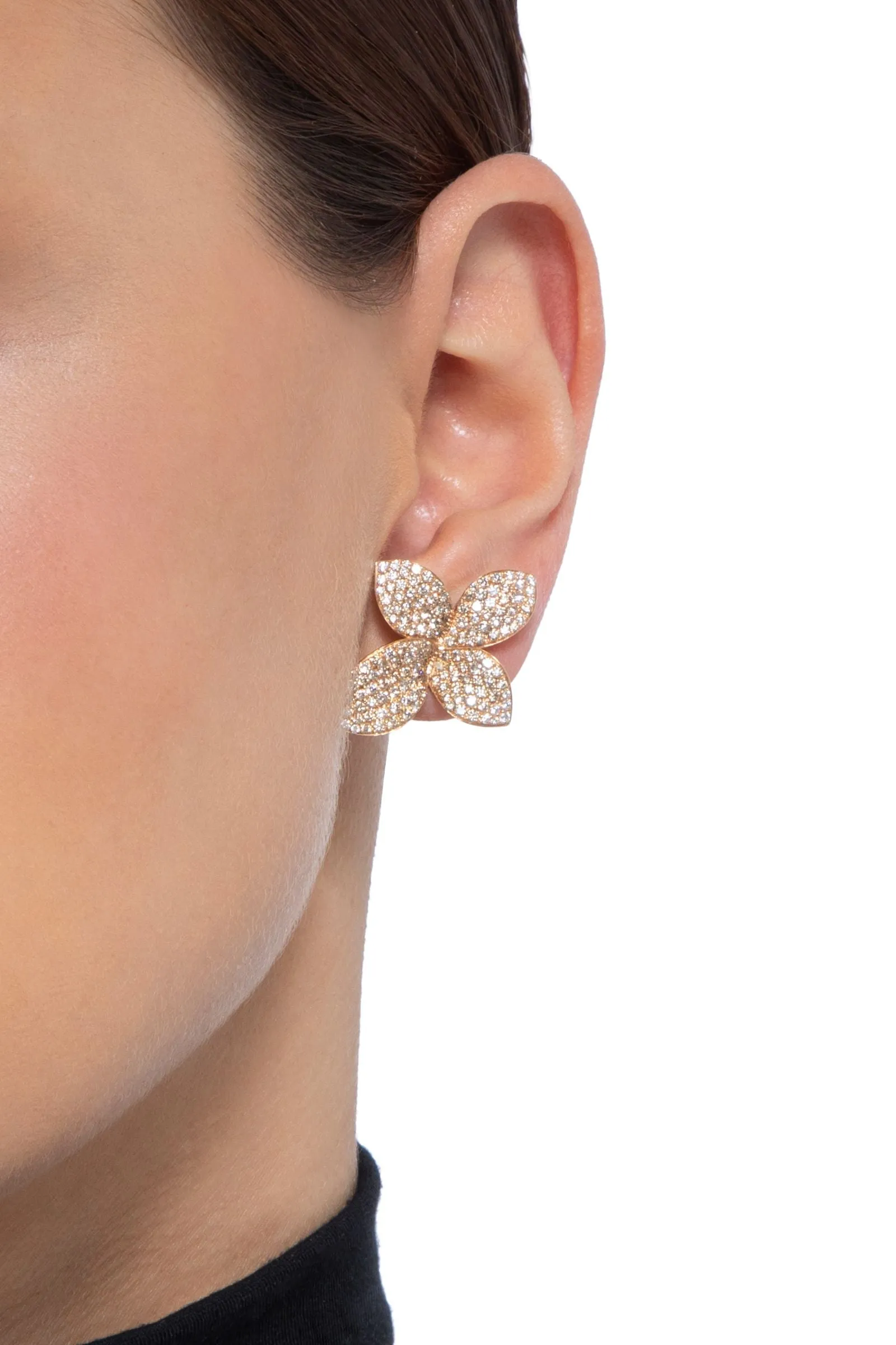 Pasquale Bruni - Giardini Segreti - Earrings with Diamonds, 18k Rose Gold