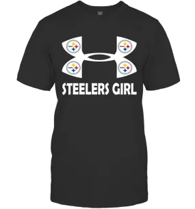 Pittsburgh Steelers Girl Under Armour Football T-Shirt