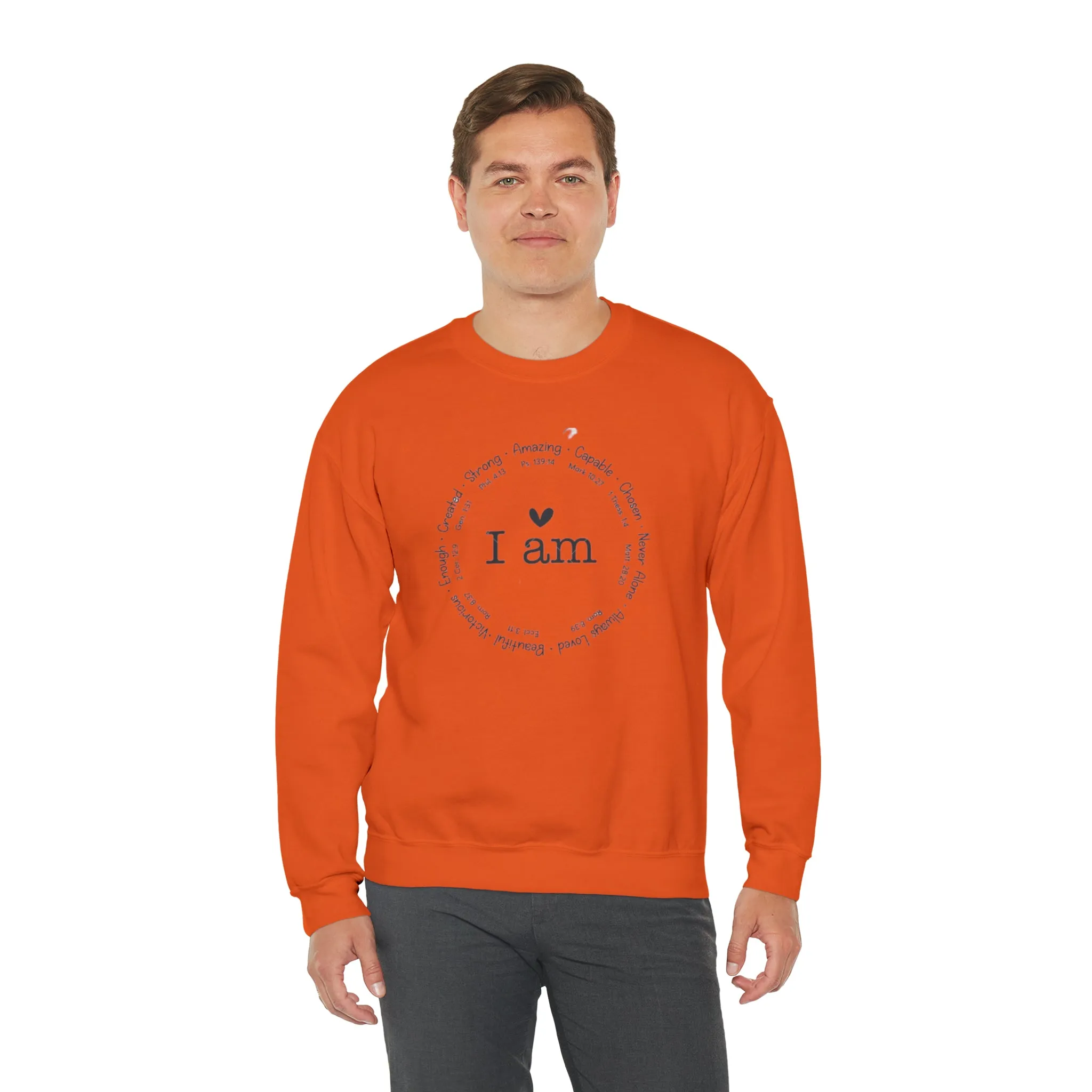 "I AM" Unisex Heavy Blend™ Crewneck Sweatshirt