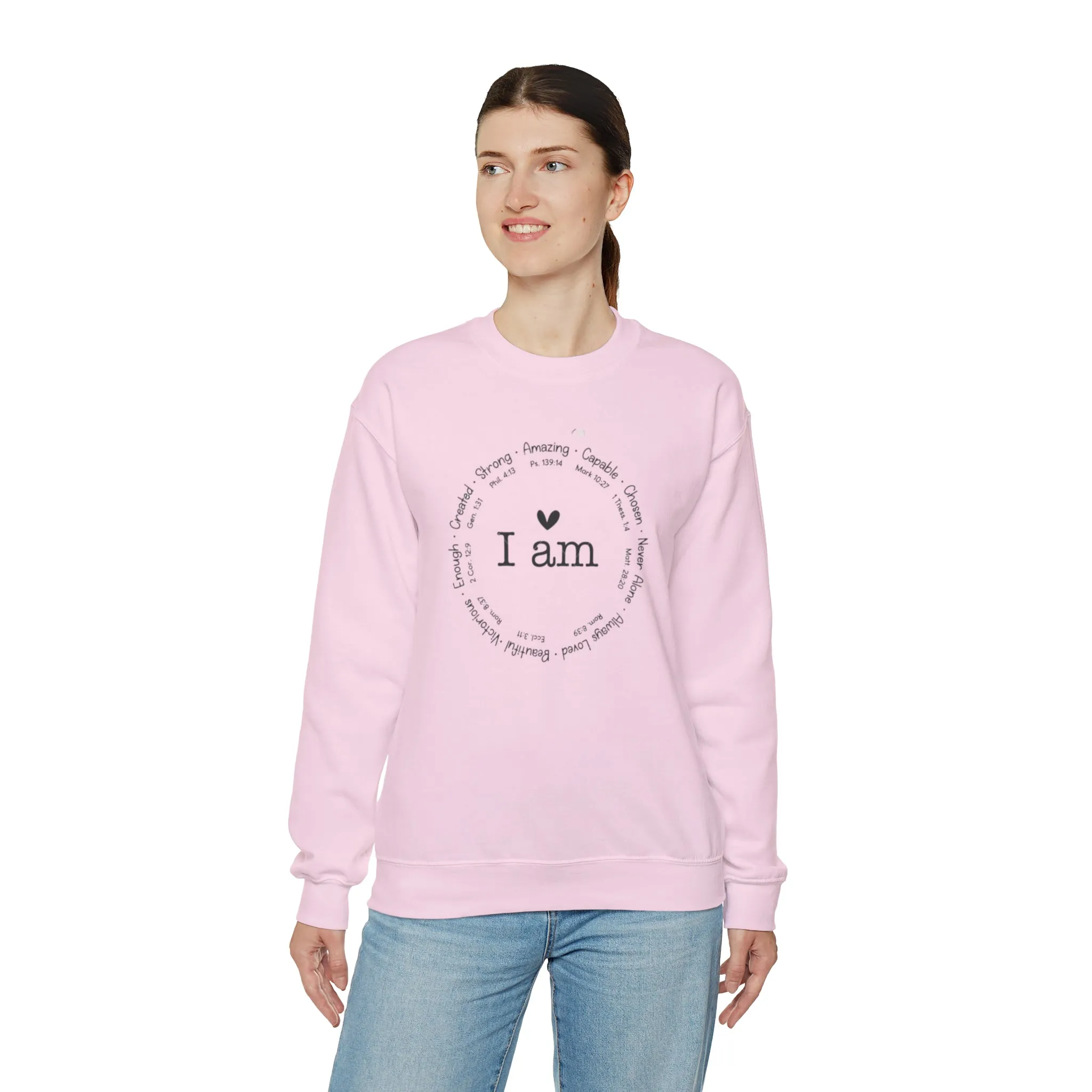 "I AM" Unisex Heavy Blend™ Crewneck Sweatshirt