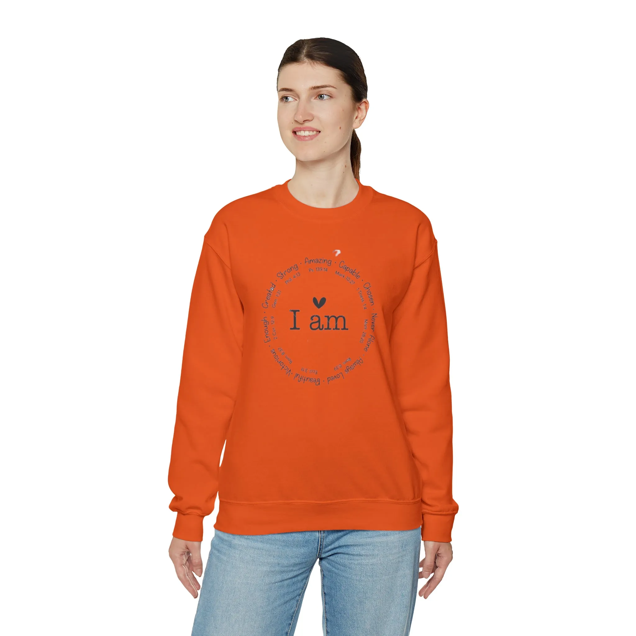 "I AM" Unisex Heavy Blend™ Crewneck Sweatshirt