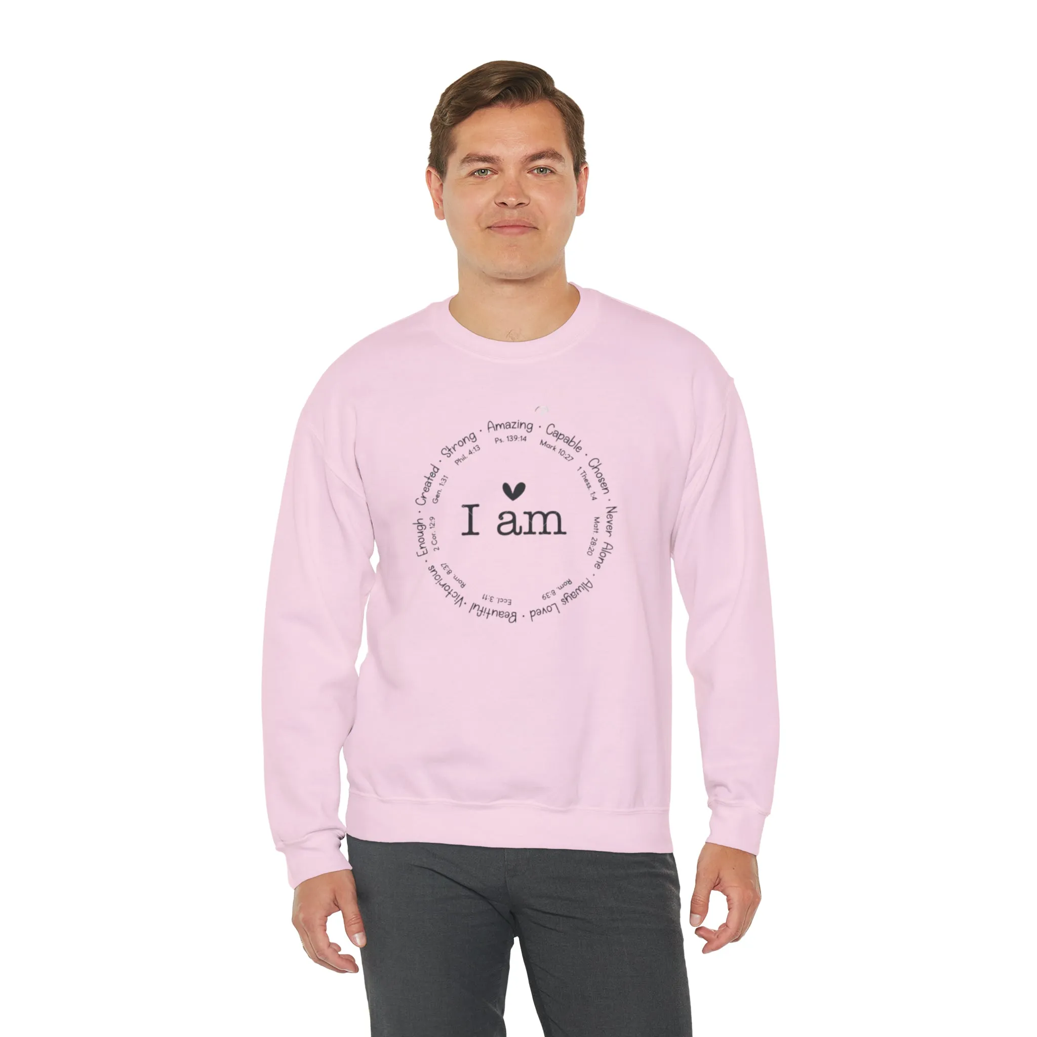 "I AM" Unisex Heavy Blend™ Crewneck Sweatshirt