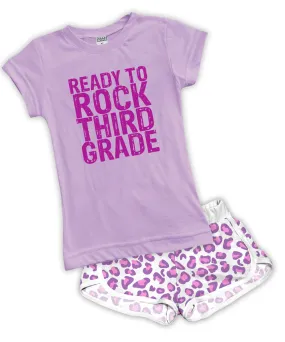 'Ready to Rock Third Grade' Fitted Tee & Shorts Set