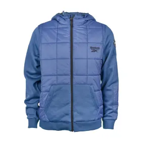 Reebok Men's Mixed Media Jacket with Tricot Sleeve