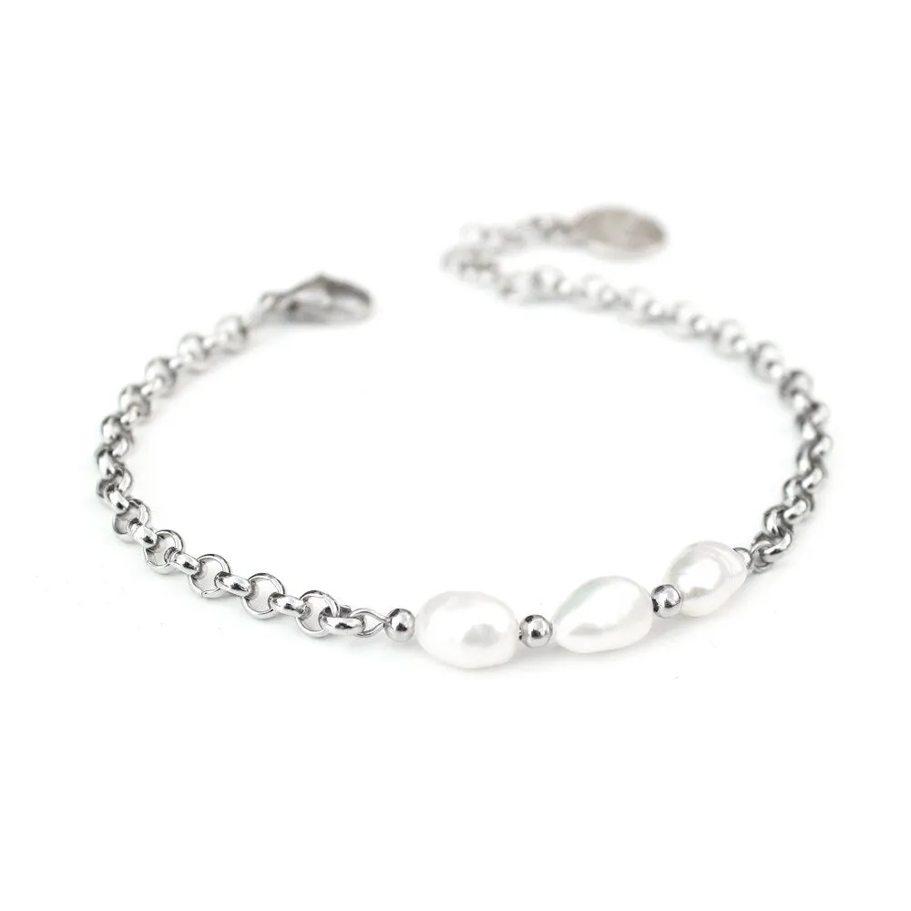 Silver Plated Ivory Bracelet