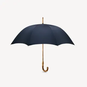 Singin' in the Rain Whangee Umbrella for Men - Dark Navy