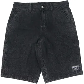 SKATEGOAT DENIM CARPENTER SHORTS (Black)