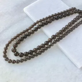 Smoky Quartz Bead Strand