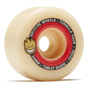 Spitfire Wheels Formula Four F4 Tablets Natural 101D 54mm