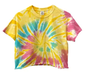 Spring Tie-Dye Unisex Cropped Tee