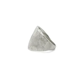 Sterling Silver Wide Angled Ring