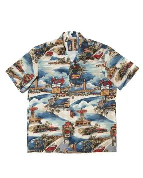 Surf Burgers Beach Aloha Shirt