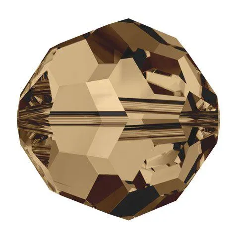 Swarovski 8mm Round - Light Smoked Topaz (10 Pack)