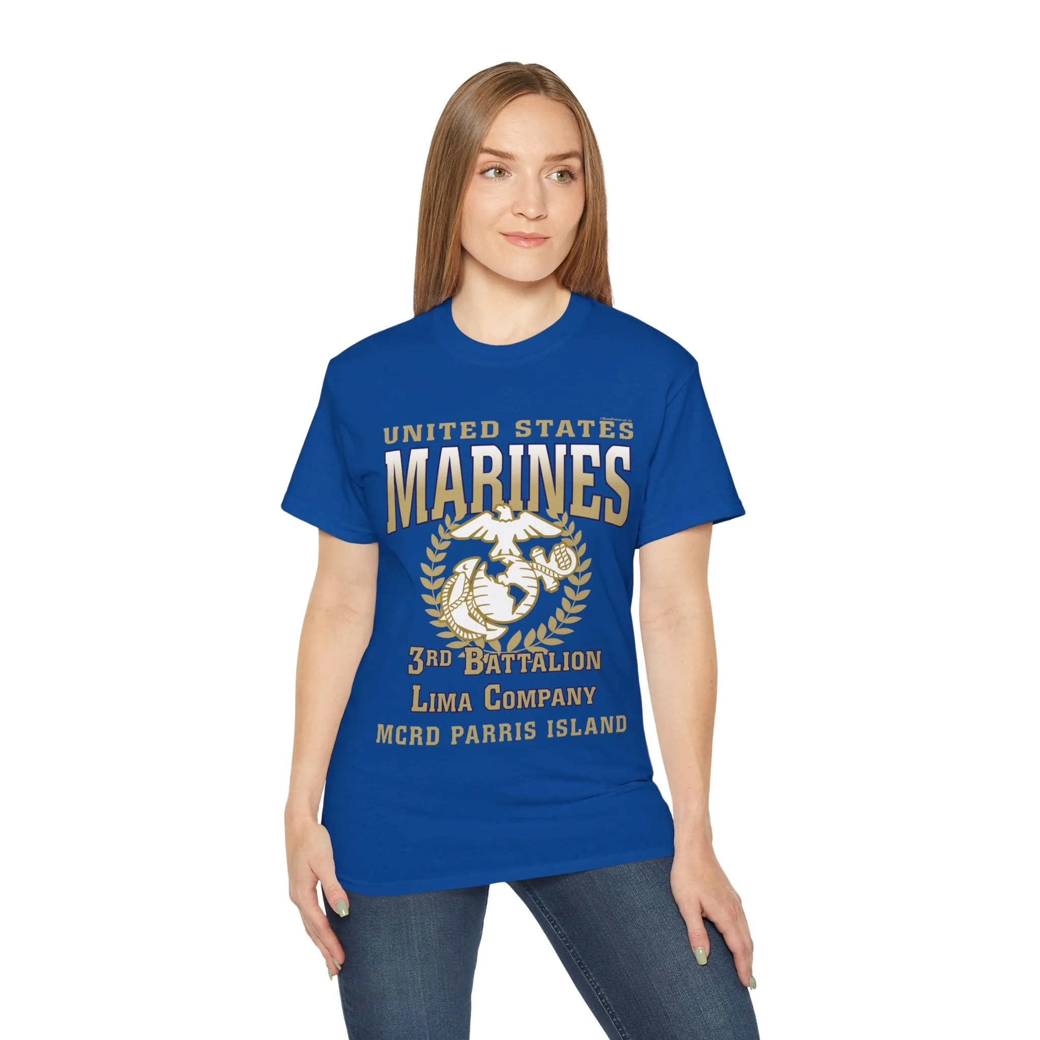 T-Shirt: Lima Co. MCRD Parris Island (EGA, Blank Back)