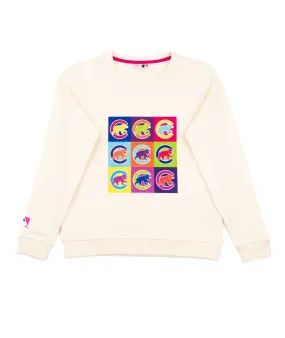 Terez Girls Cubs Neon Sugar Swizzle Logo Sweatshirt