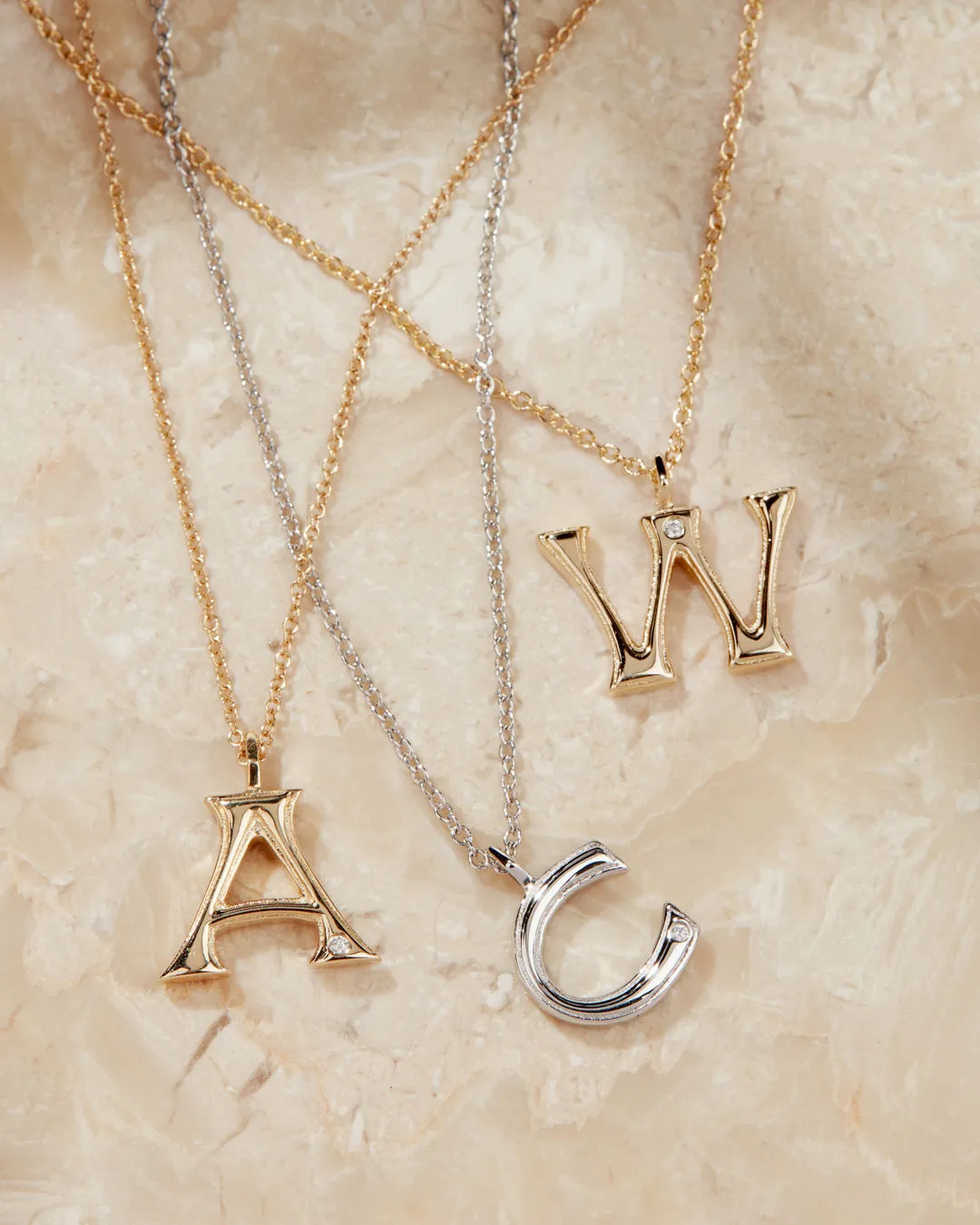 The Initial Charm Necklace [Vintage]