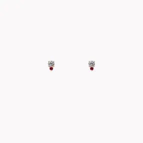 The Olivia Diamond & Ruby Studs