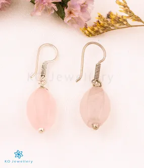 The Rose Quartz Silver Gemstone Earring