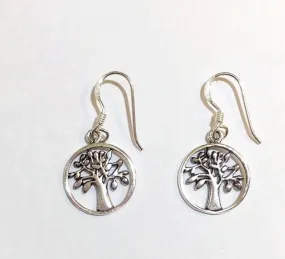 Tree of Life Silver Earrings