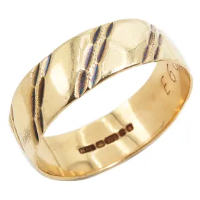 Vintage | Farah Etched Band Ring