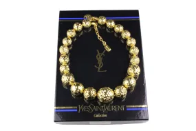 YVES SAINT LAURENT ball necklace